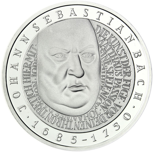 Deutschland 10 DM Silber 2000 Johann Sebastian Bach