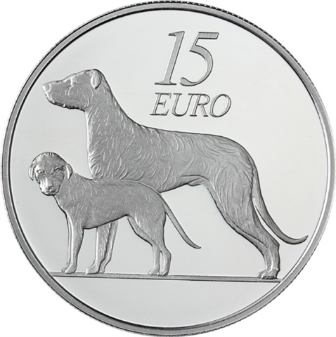 Irland 15 Euro 2012 PP Hund-I