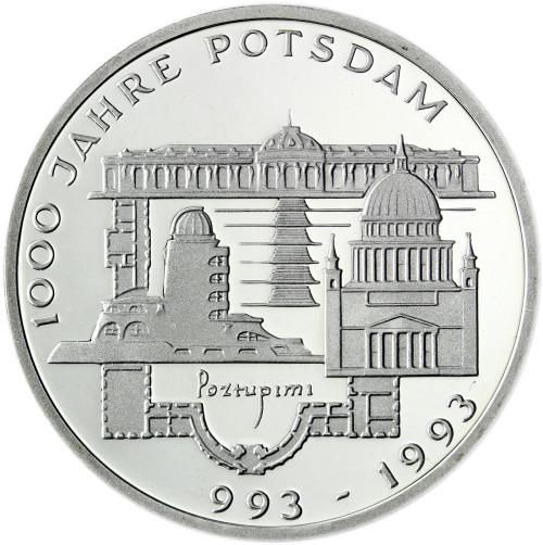 Deutschland 10 DM Silber 1993 - 1000 Jahre Potsdam