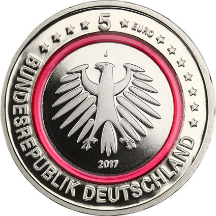 Deutschland 5 Euro 2017 PP Tropische Zone, Mzz. J 