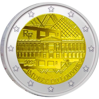 Frankreich-2-Euro-2025-Louvre-Museum-RS