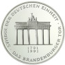 Deutschland 10 DM Silbermünze 1991 Brandenburger Tor - Deutsche Einheit