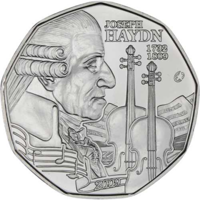 Österreich-5 Euro-2009-AGstgl-J.Haydn-RS