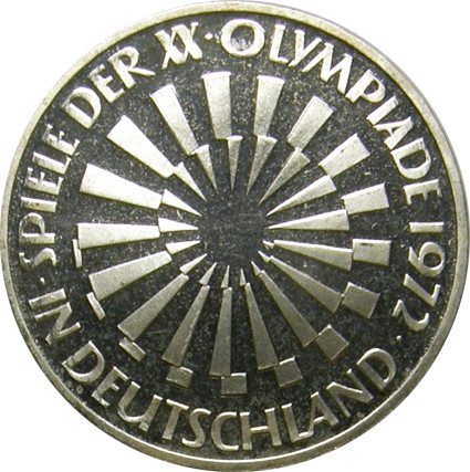 Deutschland-10DM-1972-AGstgl-oly.-StrahelnspiraleDt-RS