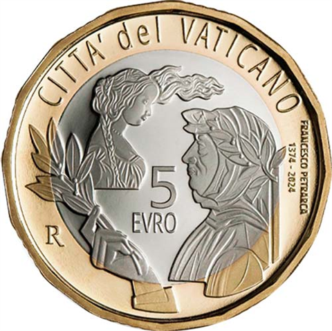 Vatikan-5Euro-2024-PP-Francesco-Petrarca-RS