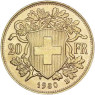 Schweiz 20 Franken Goldmünze 1897 bis 1949 Vreneli