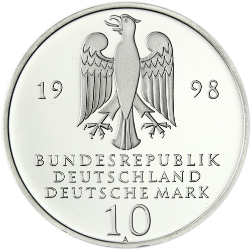 Deutschland 10 DM Silbermünze 1998 Frankesche Stiftungen