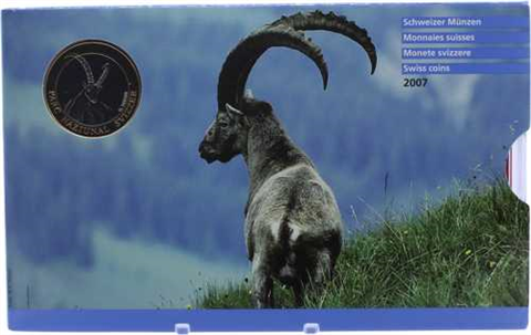 Schweiz-18,85Franken-2007-Stgl-Steinbock-front