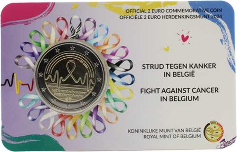 Belgien-2Euro-2024-Stgl-Kampf gegen Krebs-Coincard-RS