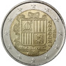 Andorra 2 Euro Muenzen Staatswappen 2016 