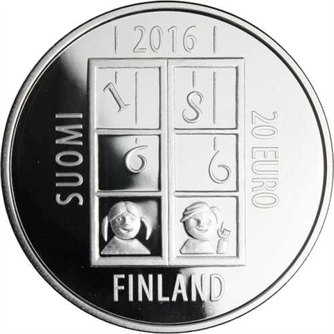 Finnland-20Euro-AGpp-2016-UnoCygnaeus-Etui