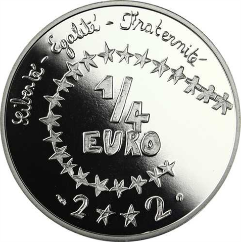 Frankreich 0.25 Euro 2002 PP Kindereuro I