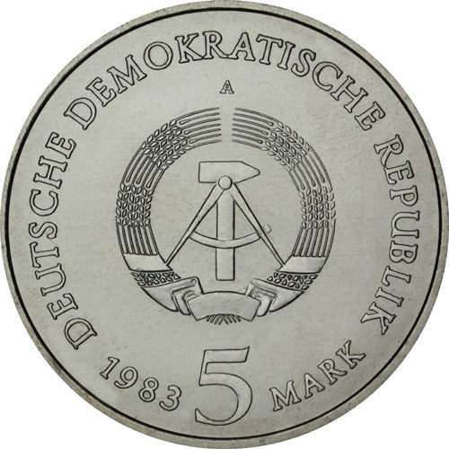 5 Mark Luthers Geburtshaus DDR Muenze 