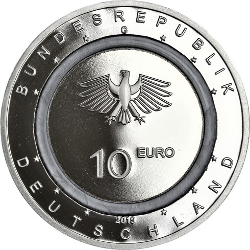 10 Euro Münzen 2019 In der Luft Gleitschirm Polierte Platte Folder 