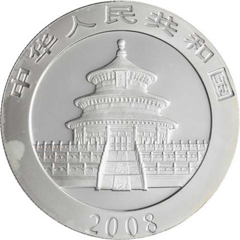 China-10Yuan-2008-AG-Panda-Farbveredelung-FD-VS