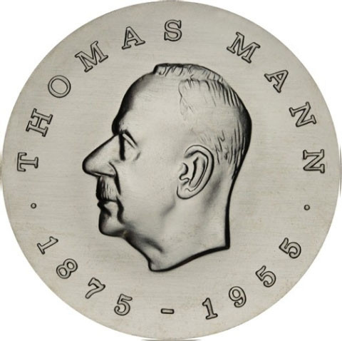 DDR 5 Mark 1975 Stgl. Zum 100. Geburtstag von Thomas Mann Sonderpreis 