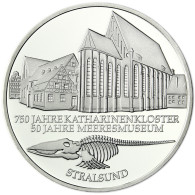 Deutschland 10 DM Silber 2001 Katharinenkloster Meeresmuseum Stralsund