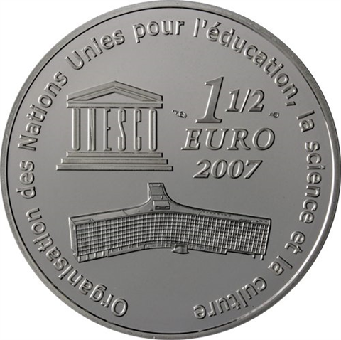 Frankreich 1,5 Euro 2007 PP UNESCO Serie - Chinesische Mauer-I