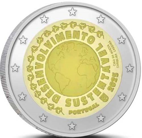 Portugal-2Euro-2025-bfr-CuNi-Münze-Nachhaltige-Entwicklung-RS