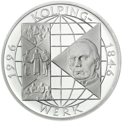 Deutschland 10 DM Silber 1996 - 150 Jahre Kolpings Werk