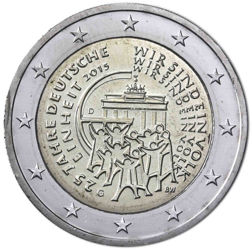 Deutschland 2 Euro 2015 bfr. 25 Jahre Deutsche Einheit Mzz. G