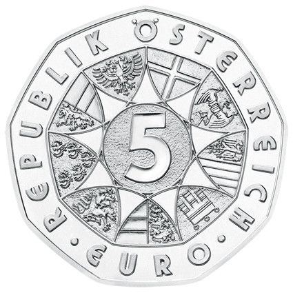 Münze Oesterreich 5 Euro Silber 2017 150 Jahre Donauwalzer  im Folder Neujahrsmuenze