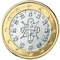 1 Euro Münze aus Portugal von Historia Ihr Münzenhandel 2 ein