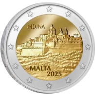 Malta-2Euro-2025-bfr-Stadtmauer-Mdina-RS