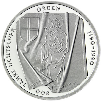 Deutschland 10 DM Silbermünze 1990 Deutscher Orden