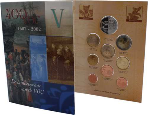 Niederlande-6x3,88Euro-2002-2003-KMSstgl-400 Jahre VOC I-VI- Folder