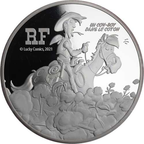 Frankreich-10 Euro-2021-AGpp-Lucky Luke-VS