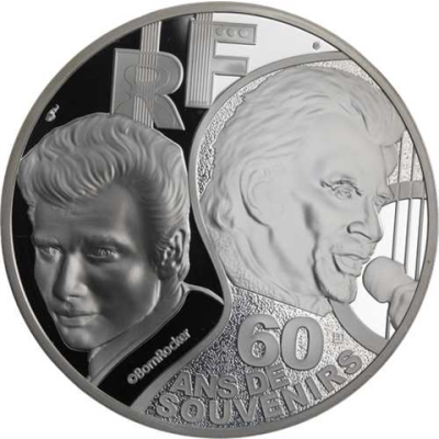 Frankreich-10 Euro-2020-AGpp-Johnny Hallyday-RS