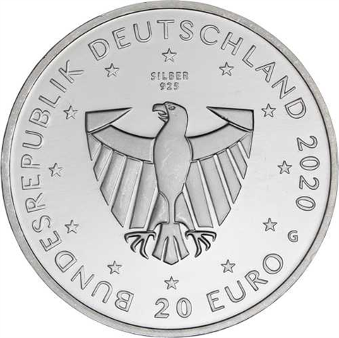 Deutschland-20Euro-2020-AGstgl- Freiburg-RS