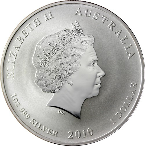 1 Oz Silbermünze Australien Lunar Jahr des Tiger 2010 (Default)