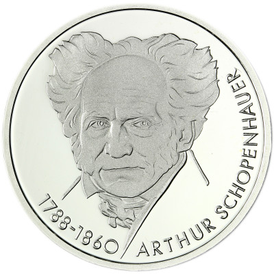 Deutschland 10 DM Silber 1988 Arthur Schopenhauer