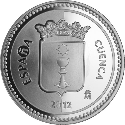 Spanien-5Euro-2012-AgPP-Cuenca-HauptstädteProvinzen-vs