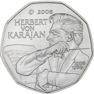 Österreich-5 Euro-2008-AGstgl-H.Karajan-RS