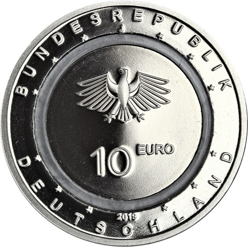 10 Euro Münzen 2019 In der Luft Gleitschirm Polierte Platte Folder 