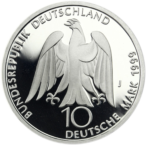 Deutschland 10 DM Münze 1999 PP - Johann Wolfgang von Goethe