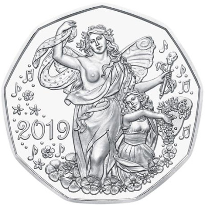 Österreich-5-Euro-2019-Neujahrsmünze-Lebensfreude-Glücksbringer