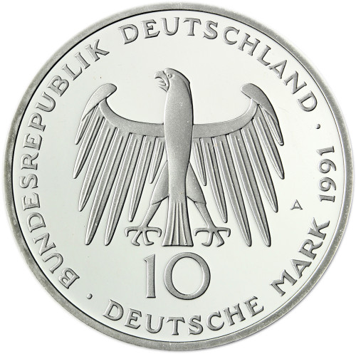 Deutschland 10 DM Silbermünze 1991 Brandenburger Tor - Deutsche Einheit