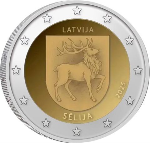 Lettland-2Euro-2025-bfr-Regionen-Lettlands–Sēlija-RS