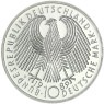 Deutschland 10 DM Silber 1989 - 40 Jahre Bundesrepublik BRD Wertseite