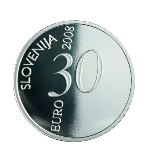 Slowenien-30Euro-2008-agPP-ValentinVodnik-RS