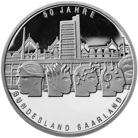 Deutschland-10-Euro-2007-PP-Saarland-RS