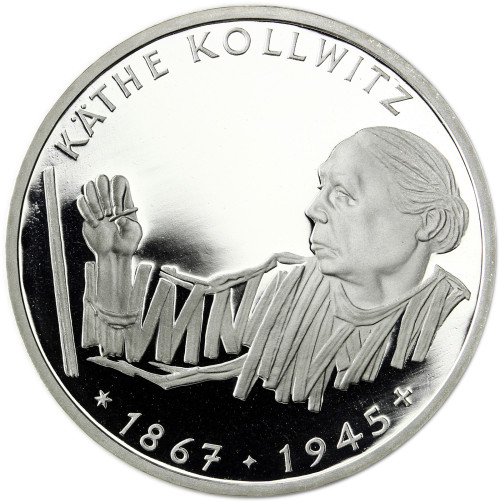 Deutschland 10 DM Münze 1992 PP - Käthe Kollwitz