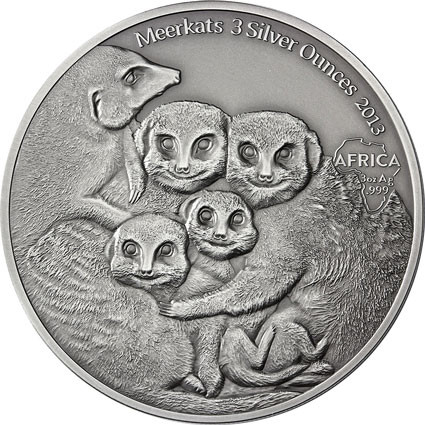 3 oz Silber Erdmännchen 