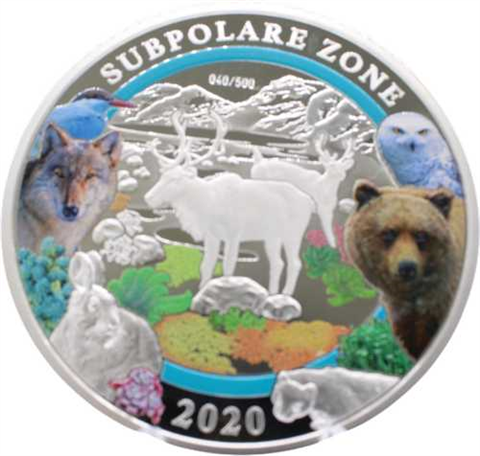 Deutschland-3oz-2020-AGPP-Subpolare Zone Farbe-Etui