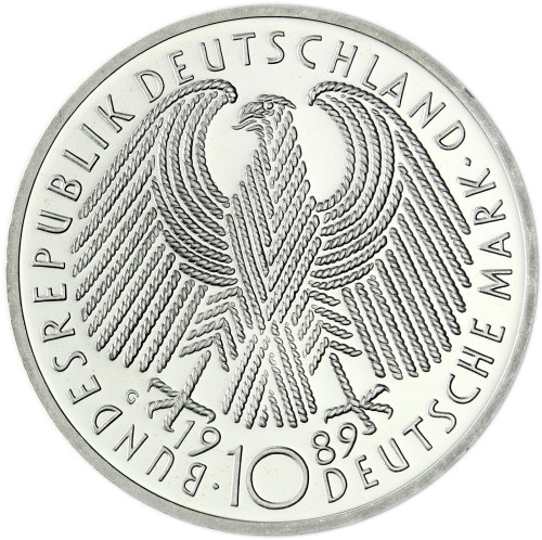 Deutschland 10 DM Silber 1989 - 40 Jahre Bundesrepublik - Bildseite