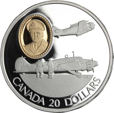 Kanada-10x20Dollar-1990-1994-AGpp-Flugzeugsatz-Etui I